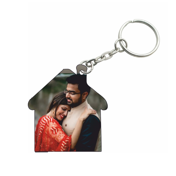 Apnagift Home Shape Customized Printed Keychain