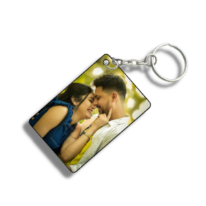 Apnagift Rectangle Shape Customized Printed Keychain with Photo, Best