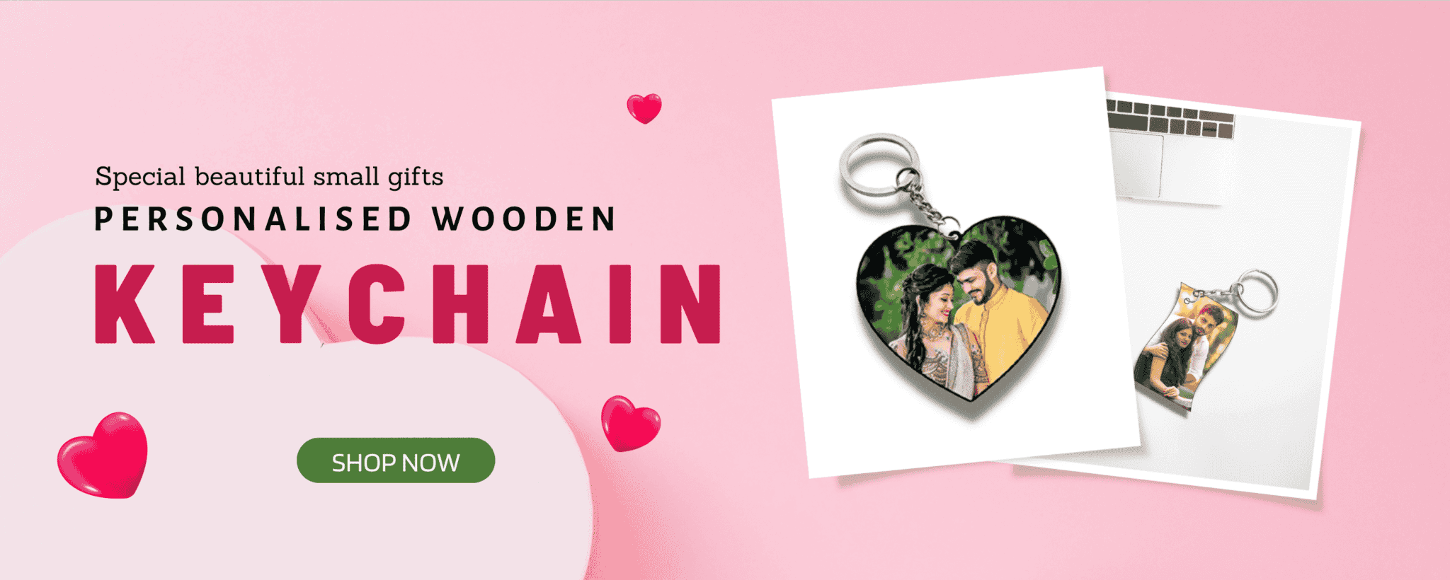 Personalised Photo Name Keychain